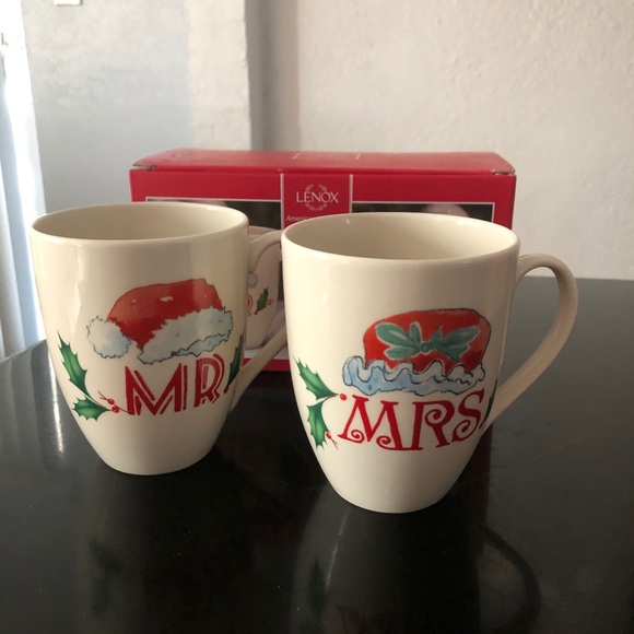 Lenox claus mug set